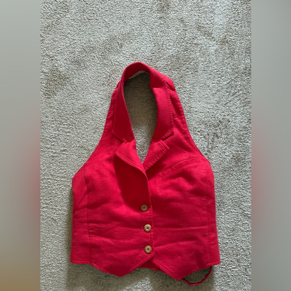 Free People desk to dinner vest